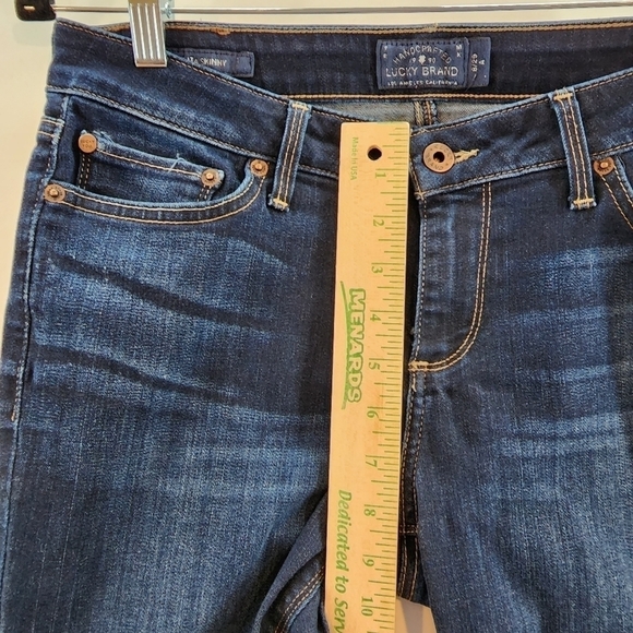 Lucky Brand Lolita Skinny Jeans Orta Denim Dark Wash Stretch Mid Rise Jeans sz 8 - Picture 13 of 15